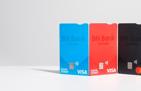 Barnekort, bankkort og kredittkort fra BN Bank